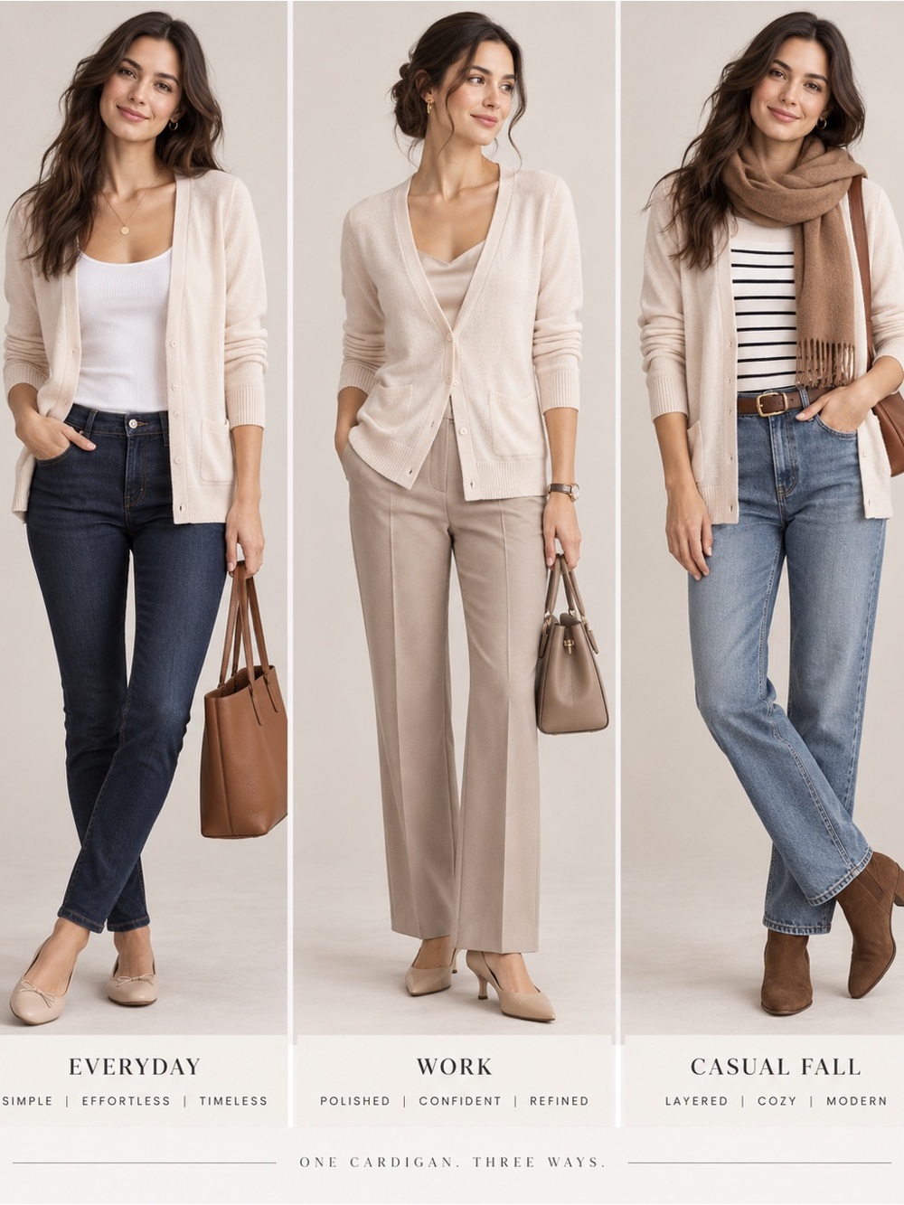 J.Crew 100% Cashmere V-Neck Pocket Cardigan Cream Beige XS Style 65641